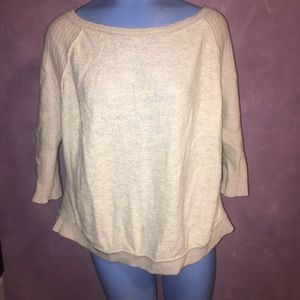 free people fuzzy two toned sweater